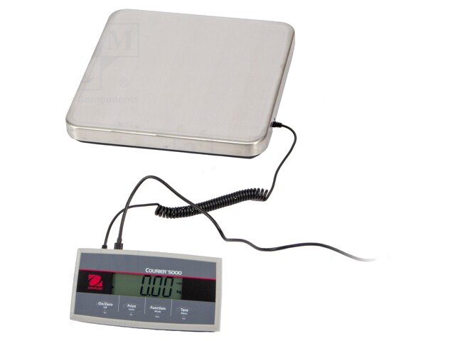 Weegschaal; voor pakketten,elektronisch; -10÷40°C; Display: LCD Weegschaal; voor pakketten,elektronisch; -10÷40°C; Display: LCD